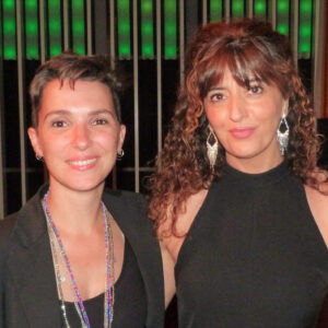 Anna Moner amb Bel Olid, presidenta de l’AELC