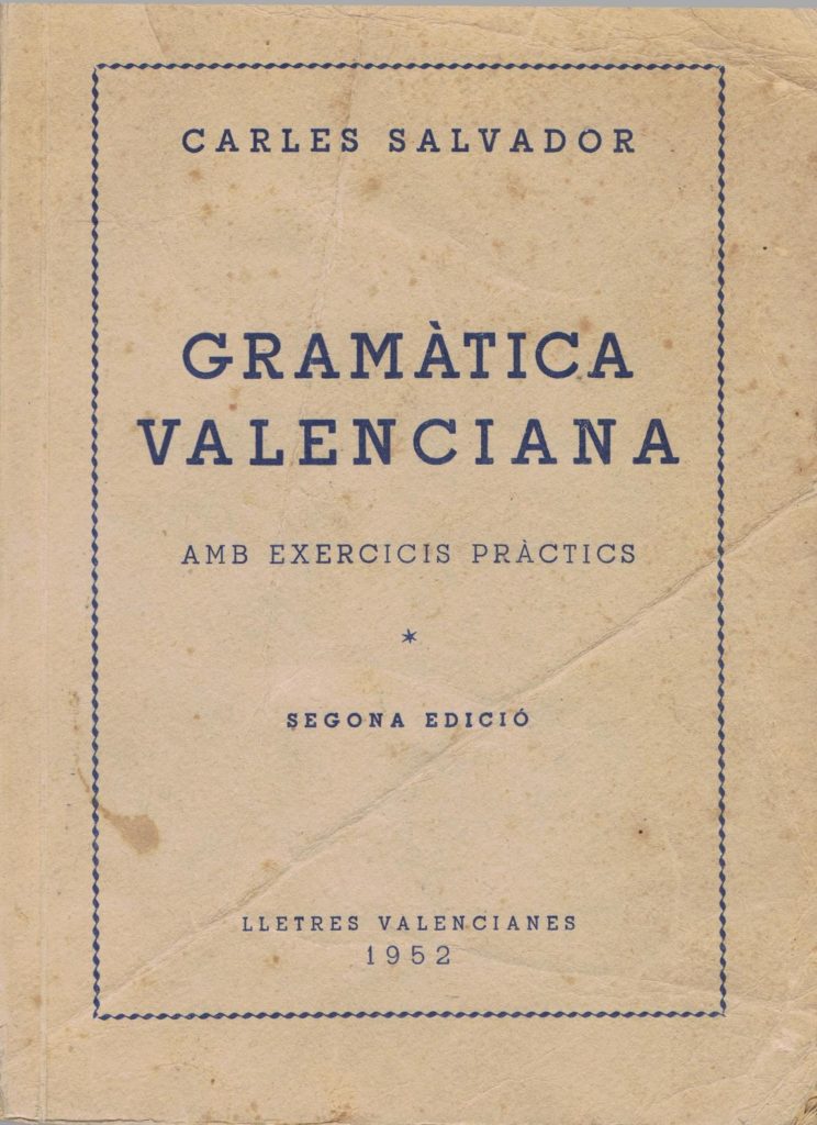 Gramàtica Valenciana 1952 1 (2), Carles Salvador