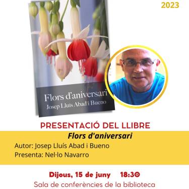 Flors d’aniversari a la Biblioteca Municipal de la Vall d’Uixó